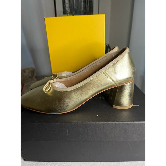 NEW Mansur Gavriel Dream Pump Gold Women's US 10 ($495) - Picture 8 of 10